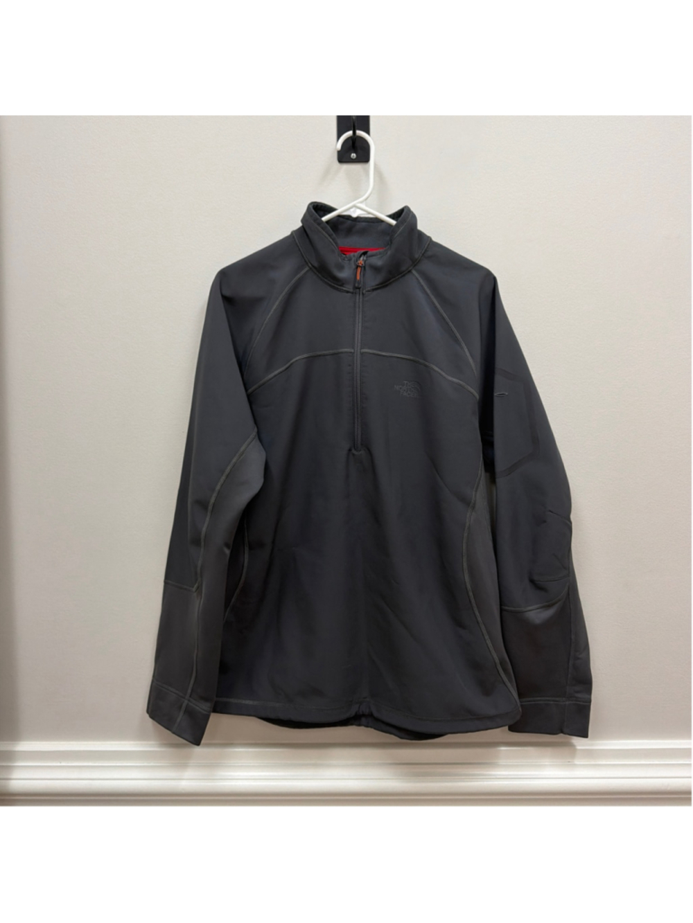 North Face Men's Gray Half Zip Jacket Sz Large!
